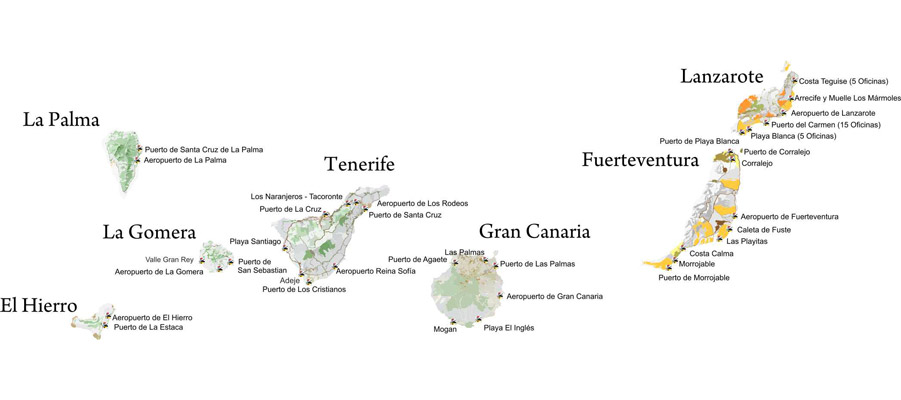Noleggio auto Isole Canarie e Baleari